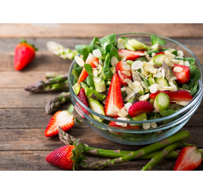 A Tasty Summer Trio: Strawberry, Feta and Almond Salad