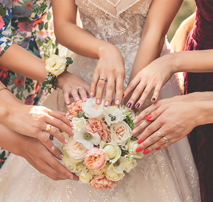 What Nail Colors Look Best On Bridesmaids, By Dress Color  
